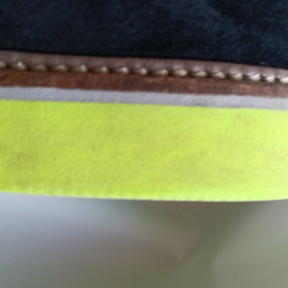 1901 mens shoes black wingtip brogues contrast stitching 12 green soles suede main image 8